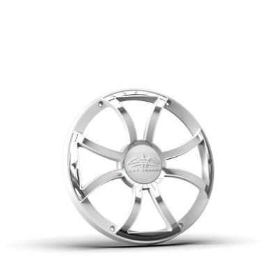 REVO 10 XS-W-SS GRILLE V3 | REVO 10 XS-White Stainless Steel Subwoofer Grille v3 - Image 2