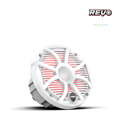 REVO 6 SW-W V3 | REVO Series 6.5-inch High-Output Component Style Coaxial Speakers w/ SW-White RGB Grilles - Image 5