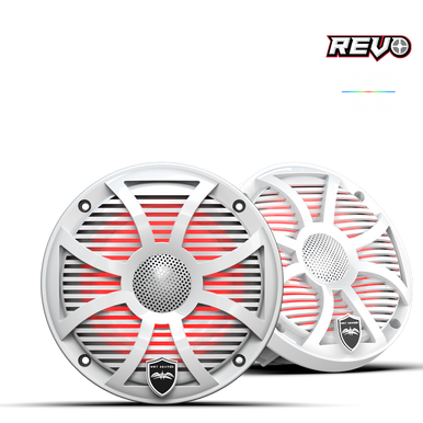 REVO 6 SW-W V3 | REVO Series 6.5-inch High-Output Component Style Coaxial Speakers w/ SW-White RGB Grilles - Image 6