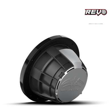 REVO 8 XS-B-SS V3 | REVO Series 8-inch High-Output Component Style Coaxial Speakers w/ XS-Black-Stainless Steel RGB Grilles