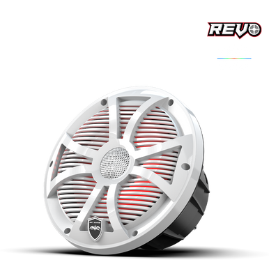 REVO 8 SW-W V3 | REVO Series 8-inch High-Output Component Style Coaxial Speakers w/ SW-White RGB Grilles - Image 6