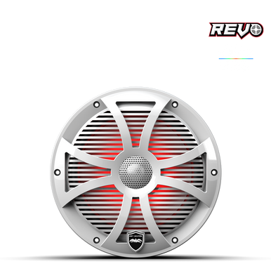 REVO 8 SW-W V3 | REVO Series 8-inch High-Output Component Style Coaxial Speakers w/ SW-White RGB Grilles - Image 2