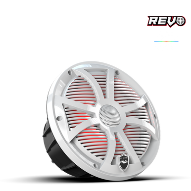 REVO 8 SW-W V3 | REVO Series 8-inch High-Output Component Style Coaxial Speakers w/ SW-White RGB Grilles - Image 4