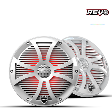 REVO 8 SW-W V3 | REVO Series 8-inch High-Output Component Style Coaxial Speakers w/ SW-White RGB Grilles - Image 5