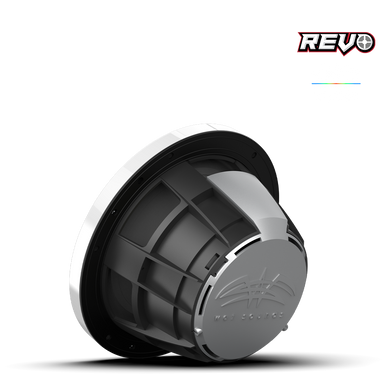 REVO 8 SW-W V3 | REVO Series 8-inch High-Output Component Style Coaxial Speakers w/ SW-White RGB Grilles