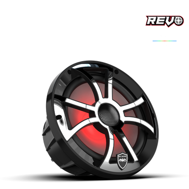 REVO 8 XS-B-SS V3 | REVO Series 8-inch High-Output Component Style Coaxial Speakers w/ XS-Black-Stainless Steel RGB Grilles - Image 6