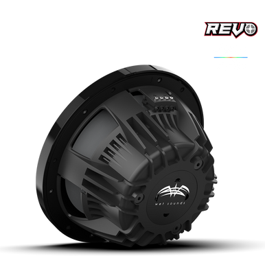 REVO CX-10 SW-B S2 | REVO Series 10-inch High-Output Component Style Coaxial Speakers w/ SW-Black RGB Grilles