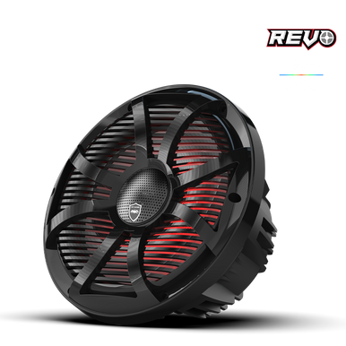 REVO CX-10 SW-B S2 | REVO Series 10-inch High-Output Component Style Coaxial Speakers w/ SW-Black RGB Grilles - Image 3