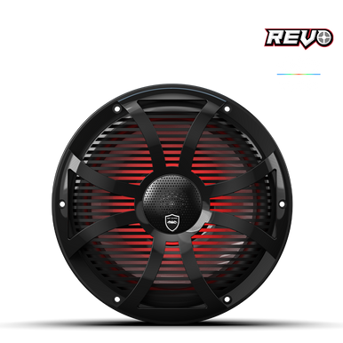 REVO CX-10 SW-B S2 | REVO Series 10-inch High-Output Component Style Coaxial Speakers w/ SW-Black RGB Grilles - Image 2