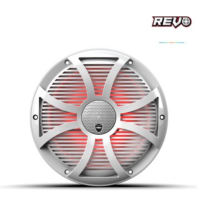 REVO CX-10 SW-W S2 | REVO Series 10-inch High-Output Component Style Coaxial Speakers w/ SW-White RGB Grilles - Image 3